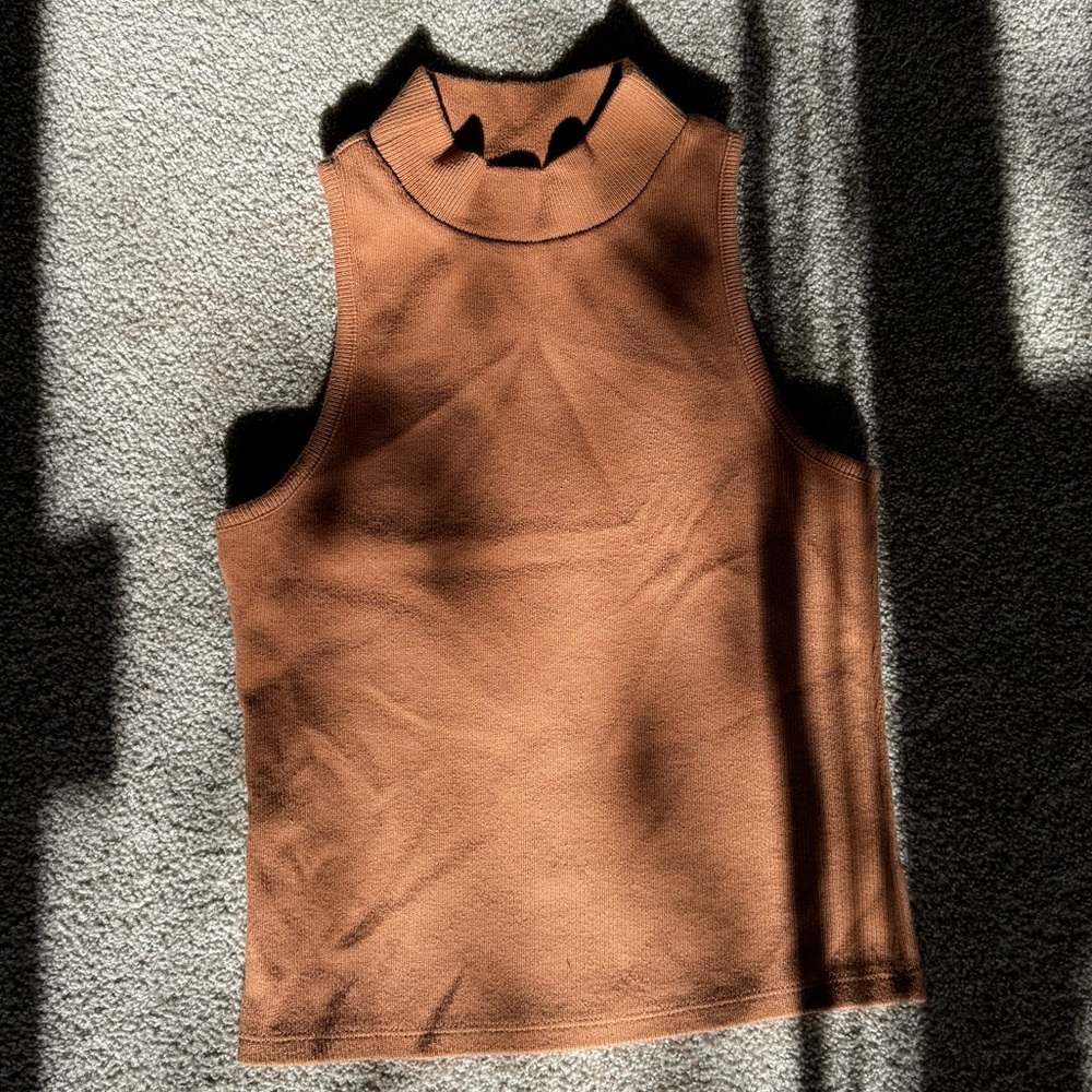 Sleeveless Turtleneck Top